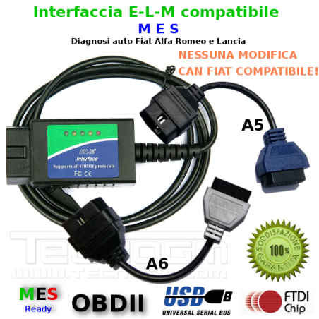 Interfaccia diagnosi e adattatore A5 e A6 diagnosi con MES AlfaOBD