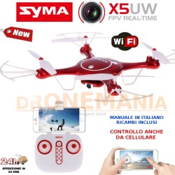 Drone di qualità Syma X5UW rosso fotocamera