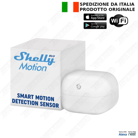 Shelly BLU Motion, Sensore Di Movimento E Lux Bluetooth