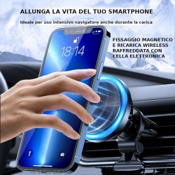 Supporto cellulare RAFFREDDATO con FISSAGGIO SU BOCCHETTE