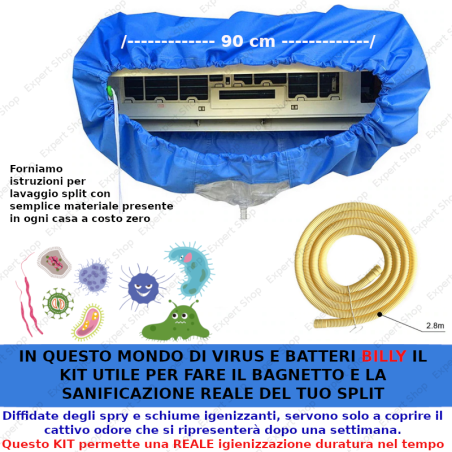 kit Pulizia Condizionatore casa virus batteri igienizzazione SPLIT lav