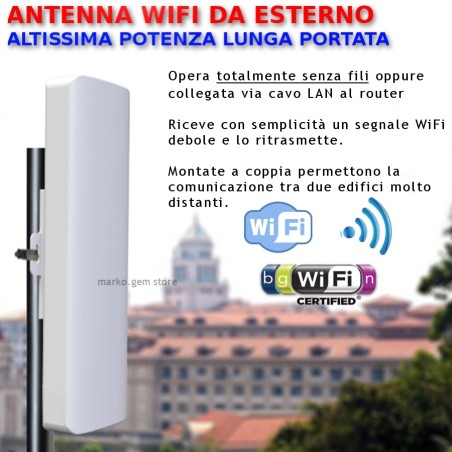 Antenna da esterno alta potenza ottima copertura ponte radio comunicaz