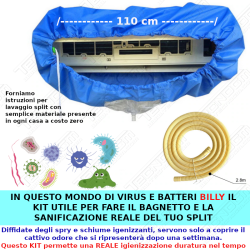 kit Pulizia Condizionatore 110 casa virus batteri igienizzazione SPLIT