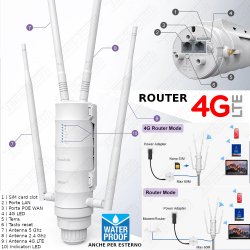 WAVLINK Modem Router 4G LTE MESH per scheda SIM, Wi-Fi Dual-Band AC120